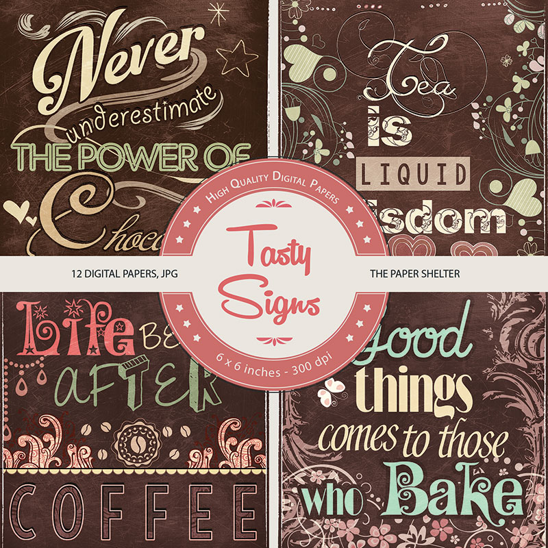 Tasty Signs - Paper Pack
