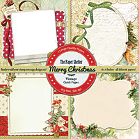 Merry Christmas Vintage Quick Pages