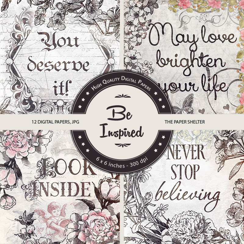 Be Inspired - Paper Pack - Click Image to Close