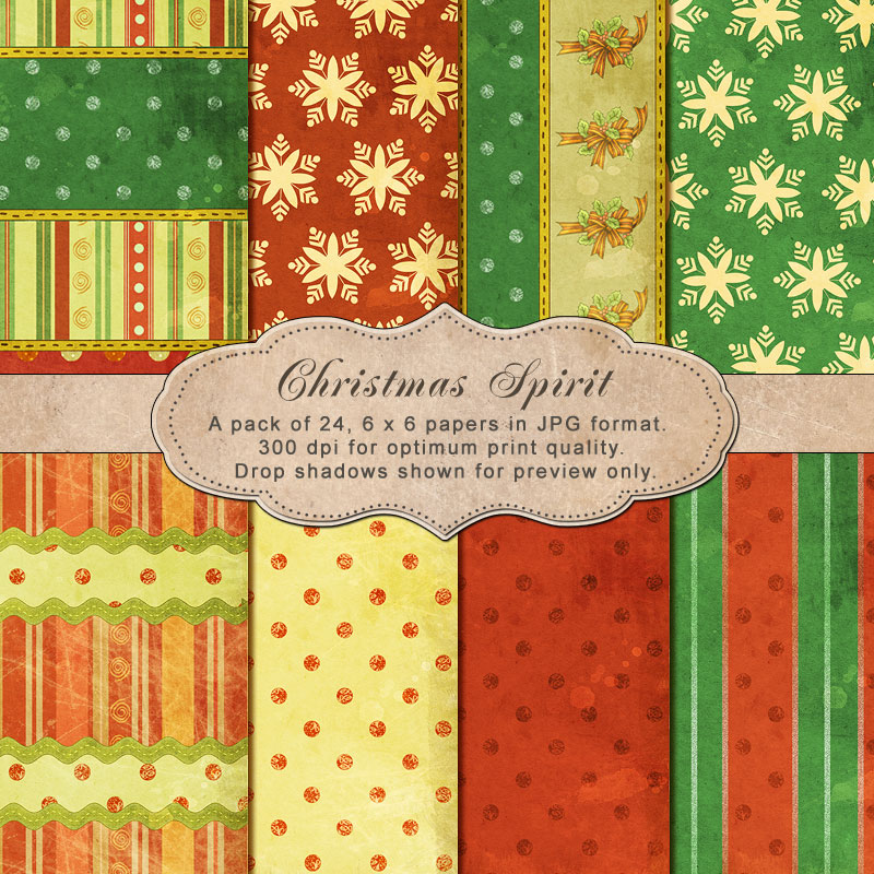 Christmas Spirit -"Paper Pack" - Click Image to Close