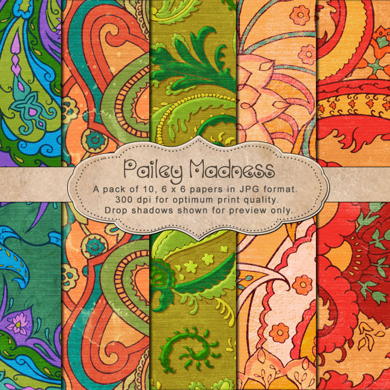 Paisley Madness - "Paper Pack"
