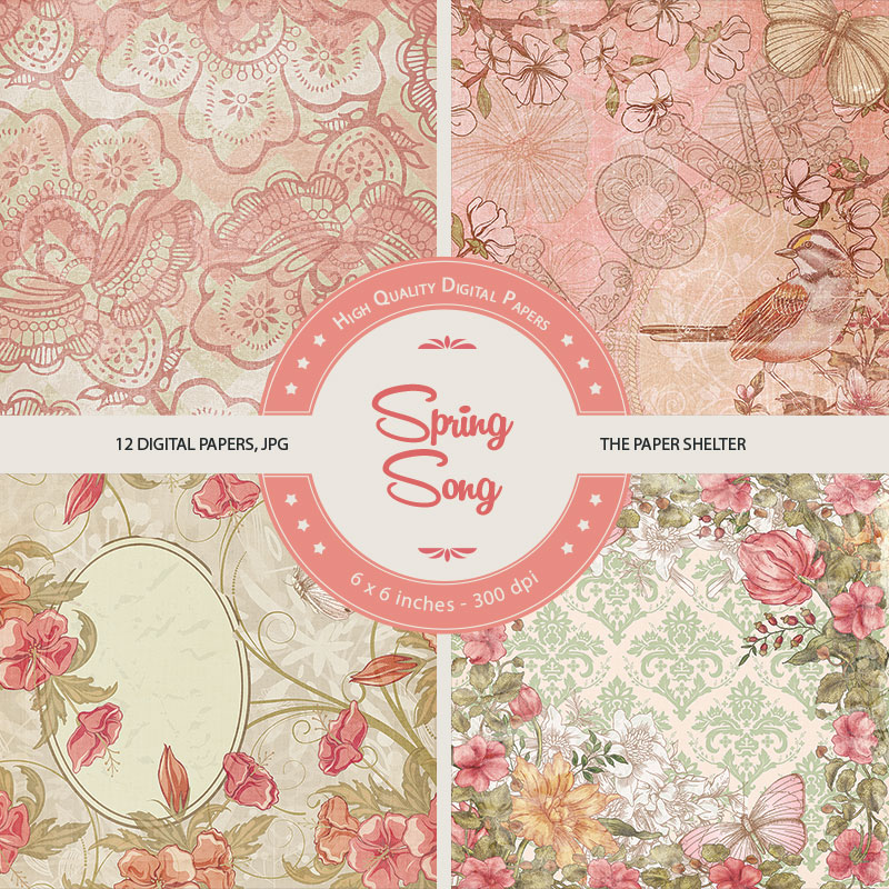Spring Song - Paper Pack - Click Image to Close