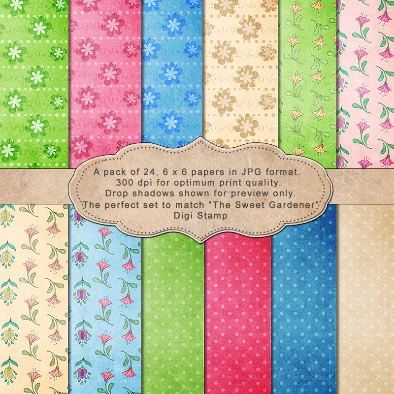 The Sweet Gardener -"Paper Pack" - Click Image to Close