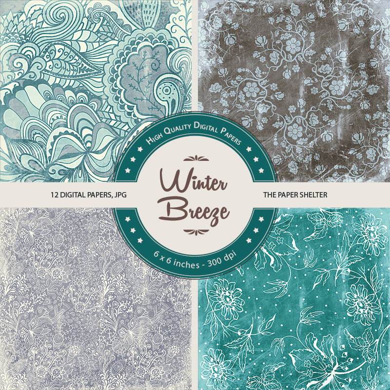 Winter Breeze - Paper PAck - Click Image to Close