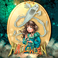 A Ghostly Halloween - Digital Stamp