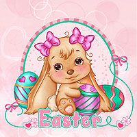 The Most Adorable Easter Bunny - Digital Stamp