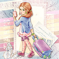 Bon Voyage! - Digital Stamp