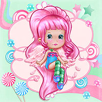 Candy Angel - Digital Stamp - Click Image to Close