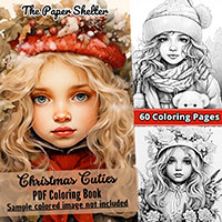 Christmas Cuties - Digital Coloring Book