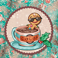 Cocoa Jacuzzi - Digital Stamp