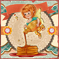 Enchanted Breakfast - Digital Stamp - Click Image to Close