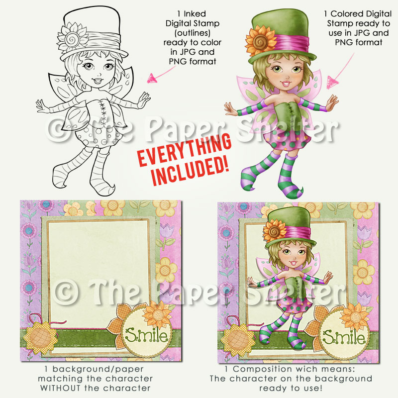 Fairy Emma - Digital Stamp
