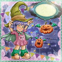 Fly Pumpkins! Fly! - Digital Stamp - Click Image to Close