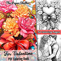 For Valentine - Digital Coloring Book