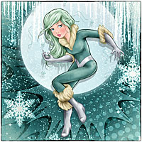 Frost Girl - Digital Stamp - Click Image to Close