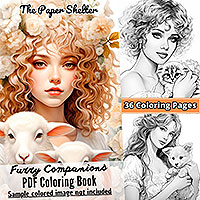 Furry Companions - Digital Coloring Book