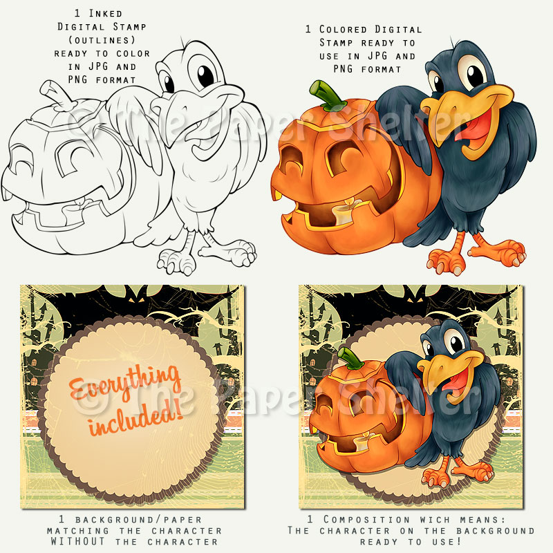 Halloween Rules! - Digital Stamp - Click Image to Close