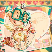 Hilarious Cupid *Updated - Digital Stamp