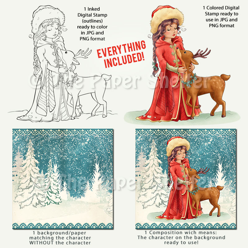 Holy Night - Digital Stamp - Click Image to Close