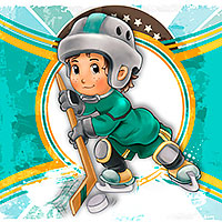 Ice Hockey - Digital Stamp - Click Image to Close