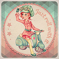 Just Roll with it - Digital Stamp - Click Image to Close