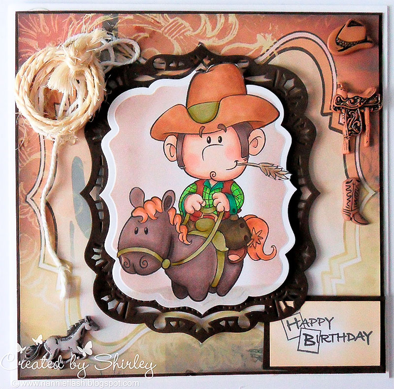 Lil' Cowboy - Digital Stamp - Click Image to Close