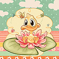 The Most Adorable Ducky - Digital Stamp