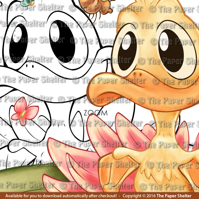The Most Adorable Ducky - Digital Stamp - Click Image to Close
