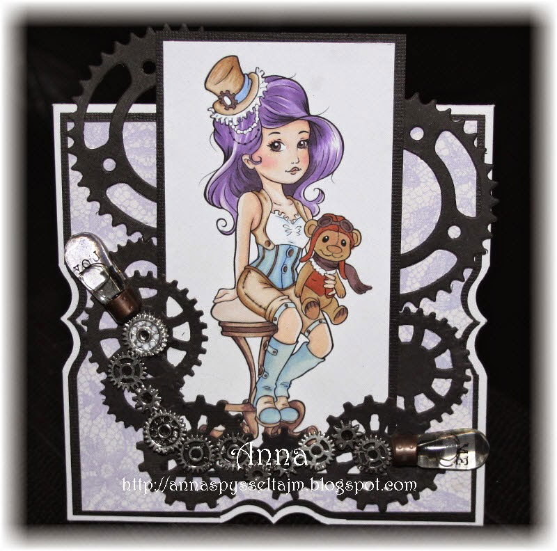 My Steam Punk Teddy Bear - Digital Stamp - Click Image to Close