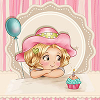 Cupcake Birthday - Digital Stamp
