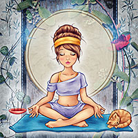 Namaste - Digital Stamp - Click Image to Close