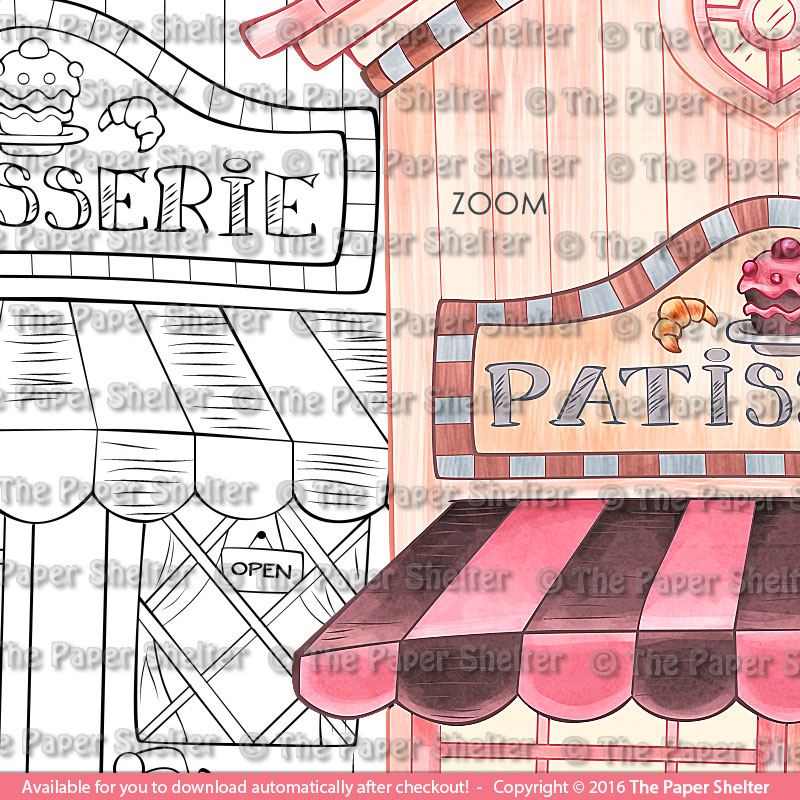 Patisserie - Digital Stamp