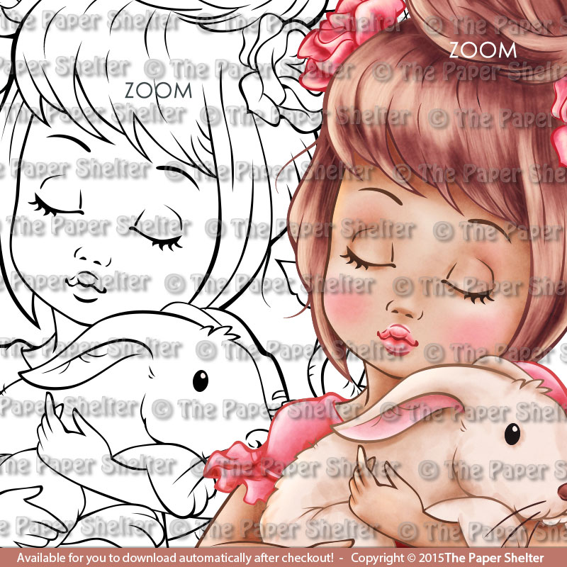 Peaceful Easter - Digital Stamp - Click Image to Close