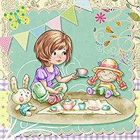 Pic-Nic with my Friends - Digital Stamp
