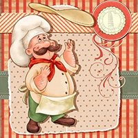 Pizza Chef - Digital Stamp