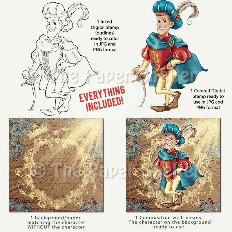 Prince Charming - Digital Stamp - Click Image to Close