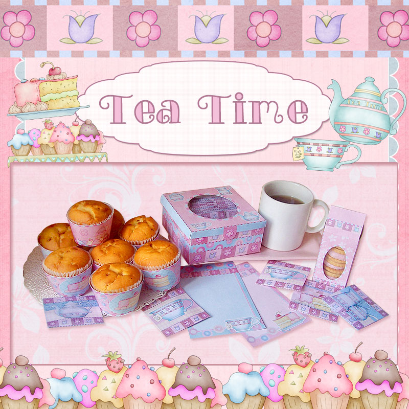 Tea Time - "Printable Kit" - Click Image to Close
