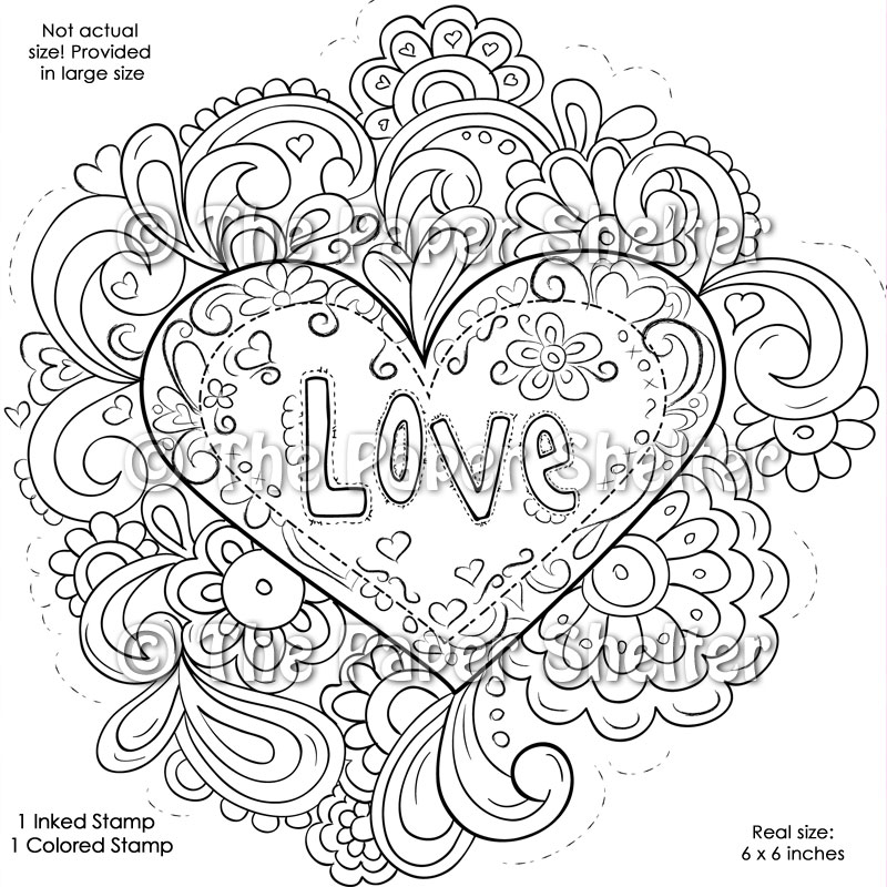 Fancy Psychedelic Love - Digital Stamp