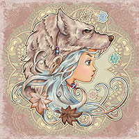 She Wolf - Digital Stamp - Click Image to Close