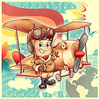 The Aviator - Digital Stamp - Click Image to Close