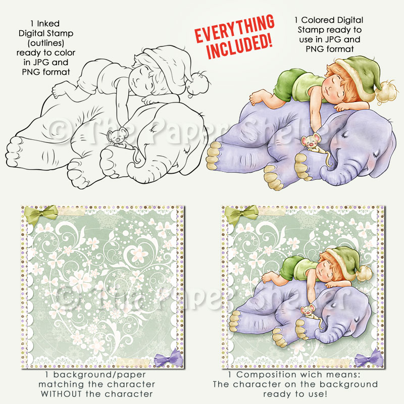 The Best Nap Ever! - Digital Stamp
