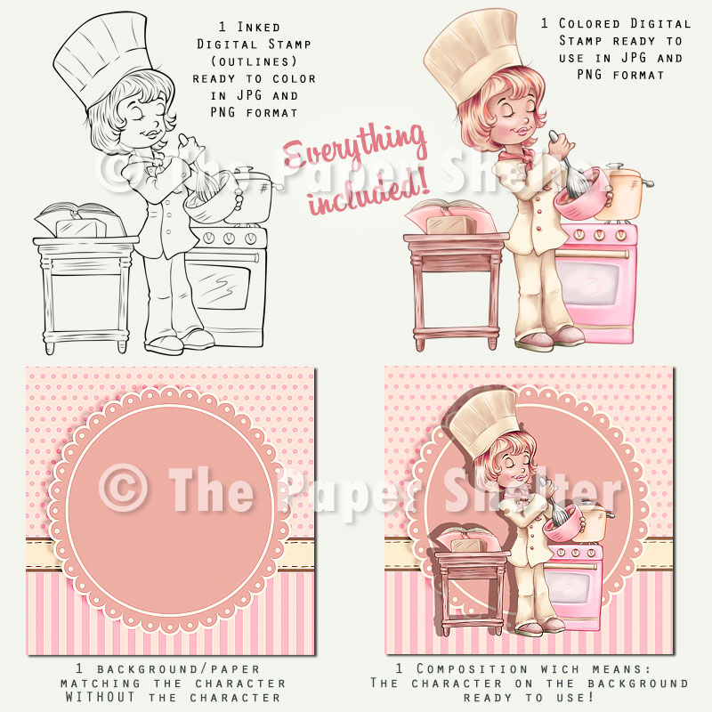 The Great Baker - Digital Stamp - Click Image to Close
