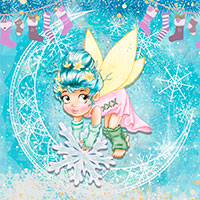 The Snowflake Fairy - Digital Stamp