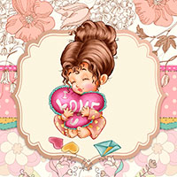 Valentine Hug - Digital Stamp