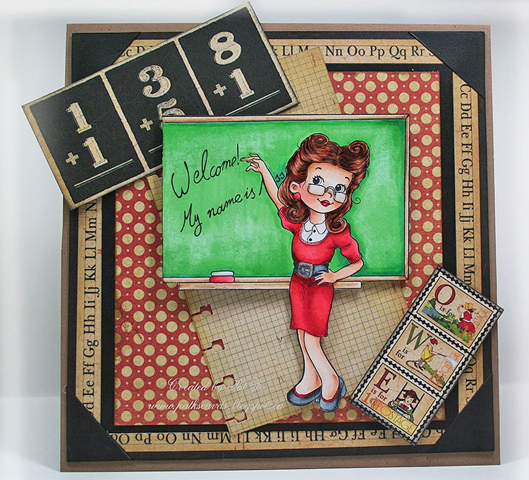 Vintage Teacher - Digital Stamp - Click Image to Close