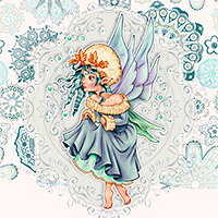 Winter Fairy - Digital Stamp