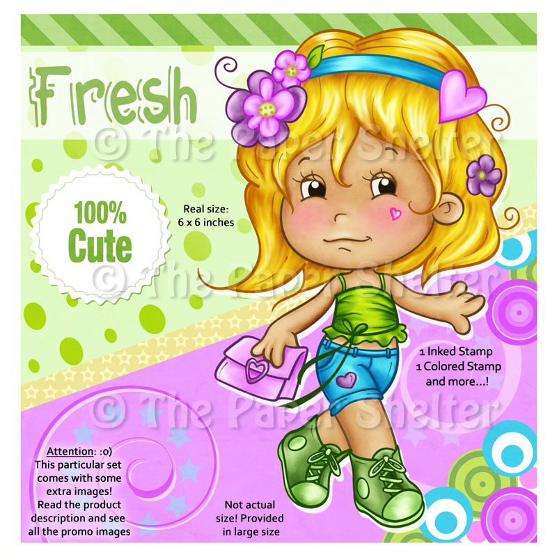 100 % Cute!! - Digital Stamp - Click Image to Close