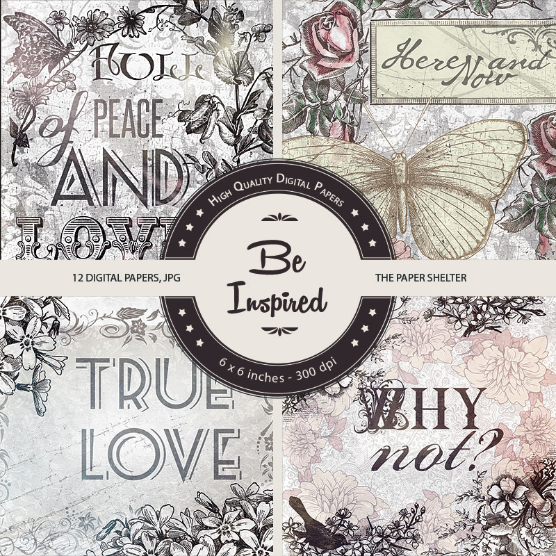 Be Inspired - Paper Pack - Click Image to Close