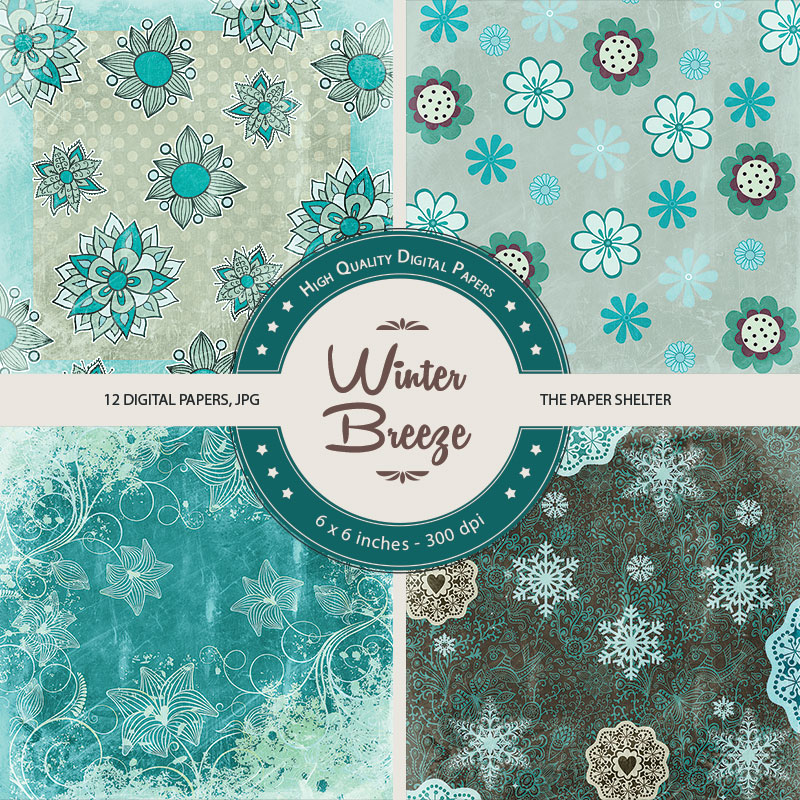 Winter Breeze - Paper PAck - Click Image to Close