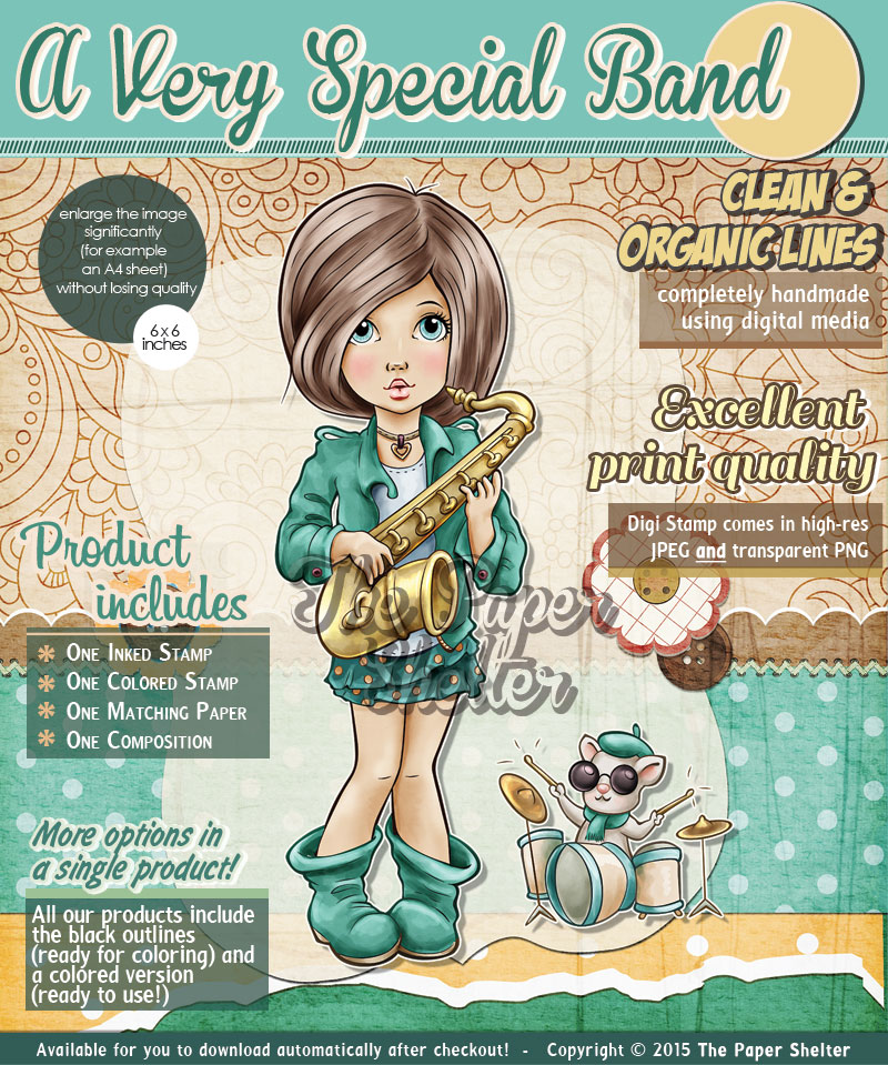 A Very Special Band - Digital Stamp - Click Image to Close